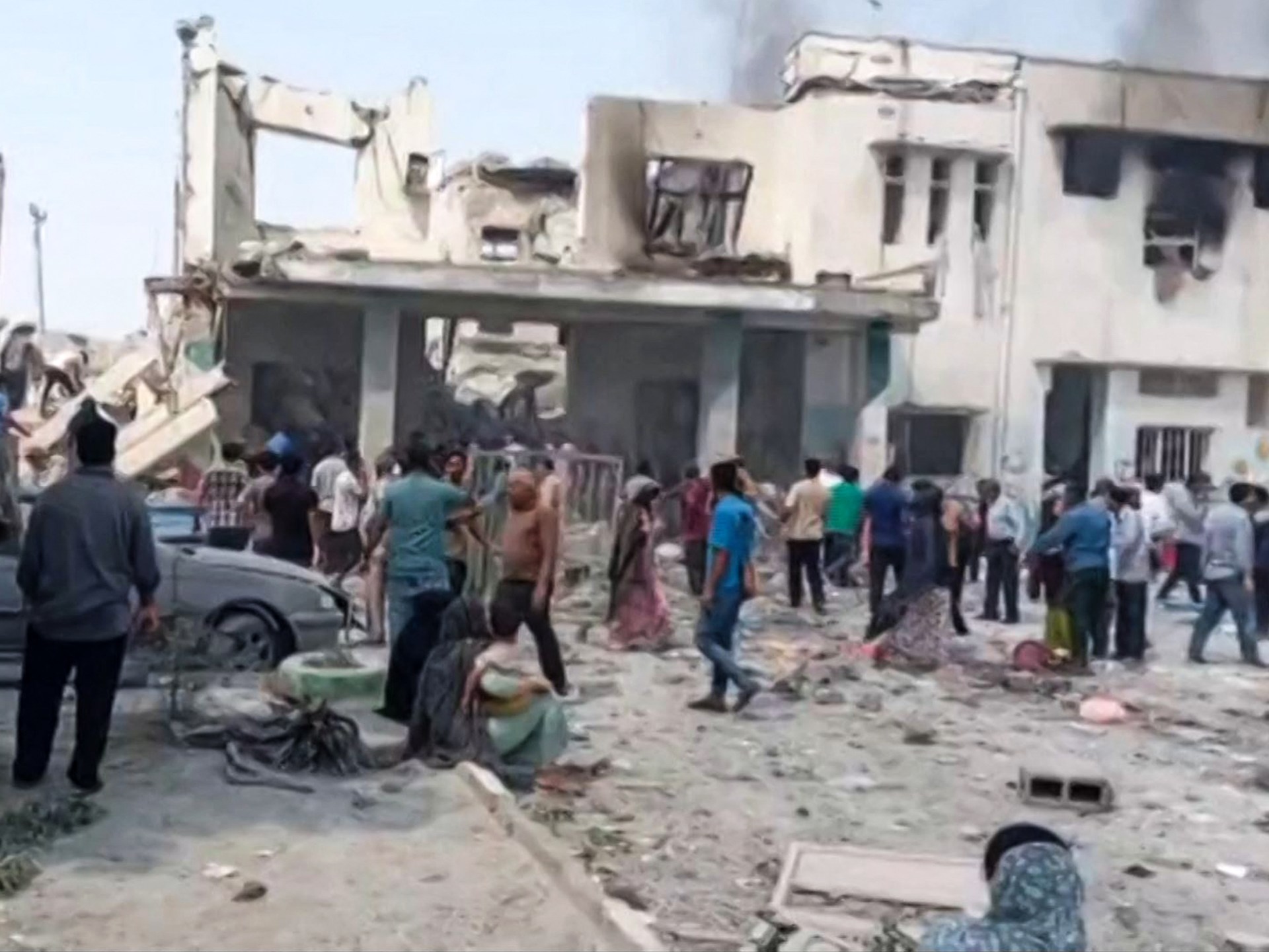 State media says Israeli attack on girls' school in the city of Minab in the south of the country kills dozens.