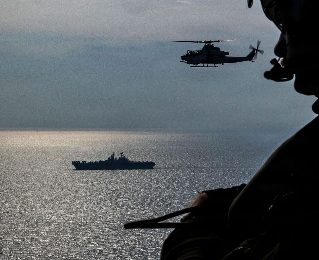 The Wasp-class amphibious assault ship USS Boxer (LHD-4), with the 11th Marine Expeditionary Unit, is now in the U.S. 7th Fleet area of operations